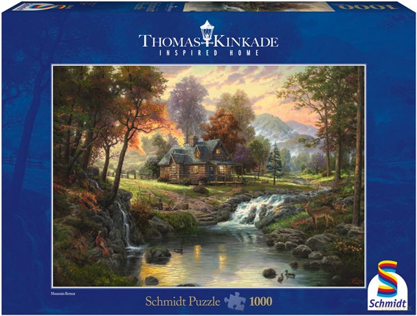 SCHMIDT SPIELE 1000 EL. THOMAS KINKADE Górskie zacisze [PUZZLE]