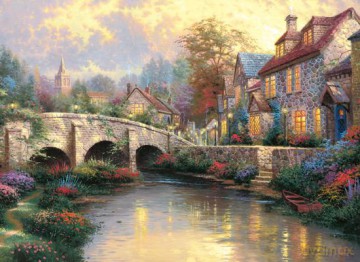SCHMIDT SPIELE 1000 EL. THOMAS KINKADE Na starym moście [PUZZLE]