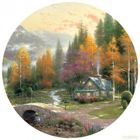 SCHMIDT SPIELE 1000 El. THOMAS KINKADE W spokojnej dolinie Okrągłe [PUZZLE]