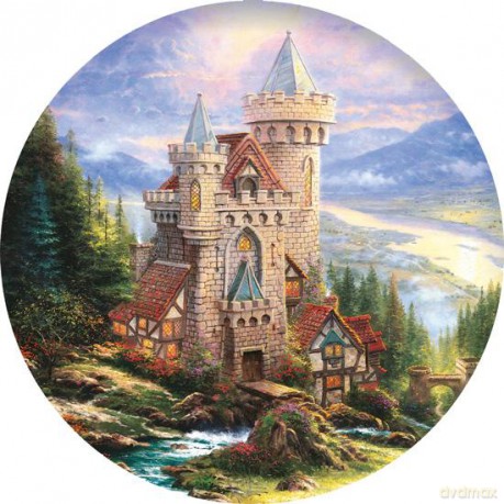 SCHMIDT SPIELE 1000 EL. THOMAS KINKADE Zamek rycerski Okrągłe [PUZZLE]