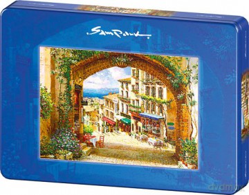 SCHMIDT SPIELE 1000 El. w metalowej puszce - Francuskie Cagnes Sur Mer [PUZZLE]