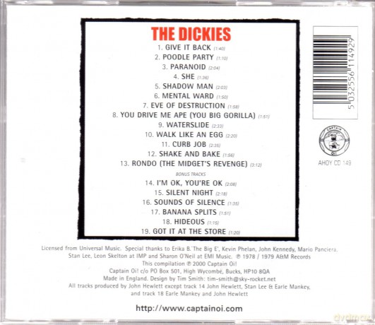 The Dickies: Incredible Shrinking Dickies [CD]