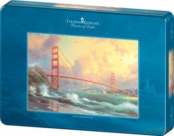 SCHMIDT SPIELE 1000 El. w metalowej puszce - Most Golden Gate [PUZZLE]