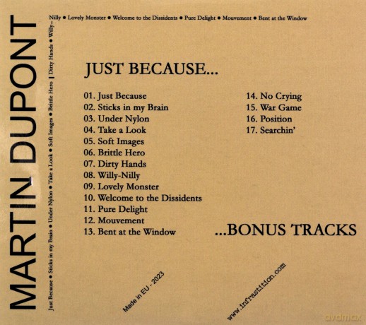 Martin Dupont: Just Because [CD]