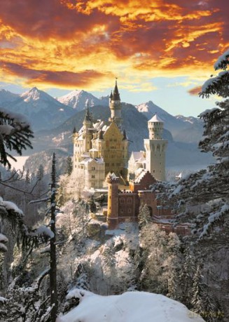 SCHMIDT SPIELE 1000 EL. Zamek królewski Neuschwanstein [PUZZLE]