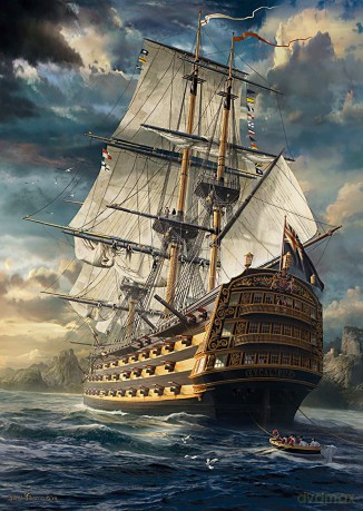 SCHMIDT SPIELE 1000 EL. Żagle w górę [PUZZLE]