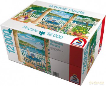SCHMIDT SPIELE 12000 EL. Cudowny widok + plakat [PUZZLE]