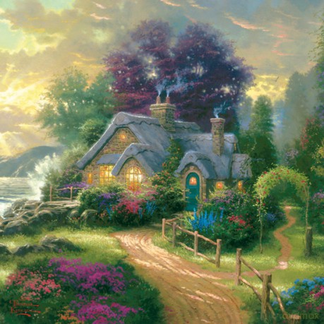 SCHMIDT SPIELE 121 El. w metalowej puszce - Thomas Kinkade [PUZZLE]