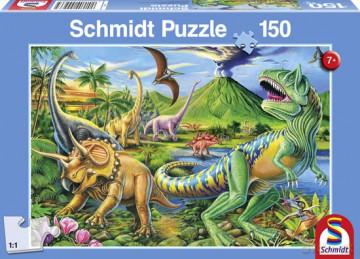 SCHMIDT SPIELE 150 El. W krainie dinozaurów [PUZZLE]
