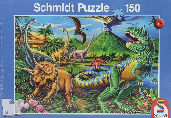 SCHMIDT SPIELE 150 El. W krainie dinozaurów [PUZZLE]