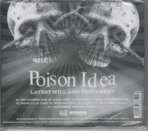 Poison Idea: Latest Will And Testament [CD]