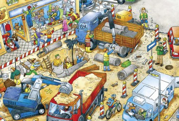 SCHMIDT SPIELE 2 x 26 EL. Kopanie i budowanie [PUZZLE]