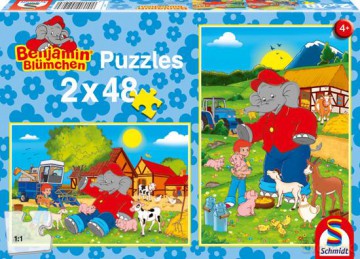 SCHMIDT SPIELE 48x2 El. Słoń Benjamin [PUZZLE]