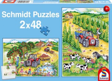 SCHMIDT SPIELE 48x2 El. Żniwa - Wieś [PUZZLE]