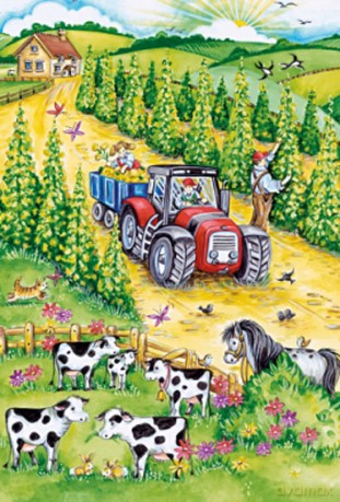 SCHMIDT SPIELE 48x2 El. Żniwa - Wieś [PUZZLE]