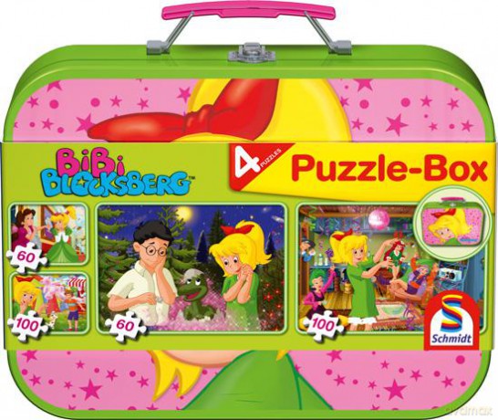 SCHMIDT SPIELE 100x2 El. + 60x2 El. w walizce - Bibi Blocksberg [PUZZLE]