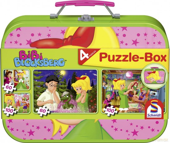 SCHMIDT SPIELE 100x2 El. + 60x2 El. w walizce - Bibi Blocksberg [PUZZLE]