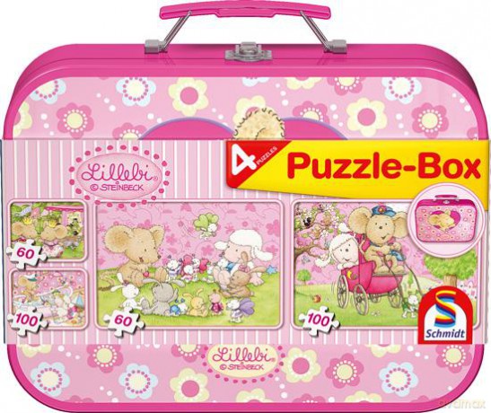 SCHMIDT SPIELE 100 El. x 2 + 60 El. x2 w walizce - Lillebi [PUZZLE]