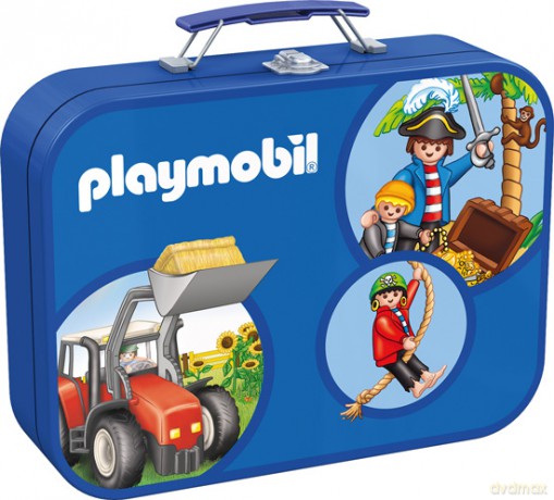 SCHMIDT SPIELE 2 x 60 EL. + 2 x 100 EL. w walizce - Playmobil [PUZZLE]