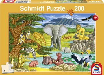 SCHMIDT SPIELE 200 EL. Zwierzęta afrykańskie [PUZZLE]