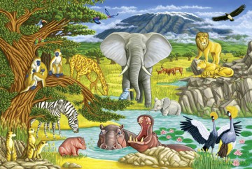 SCHMIDT SPIELE 200 EL. Zwierzęta afrykańskie [PUZZLE]