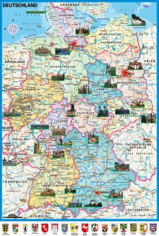 SCHMIDT SPIELE 500 EL. Mapa Niemiec [PUZZLE]