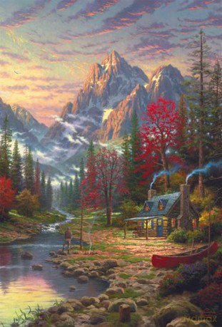SCHMIDT SPIELE 500 EL. THOMAS KINKADE Dobre życie [PUZZLE]
