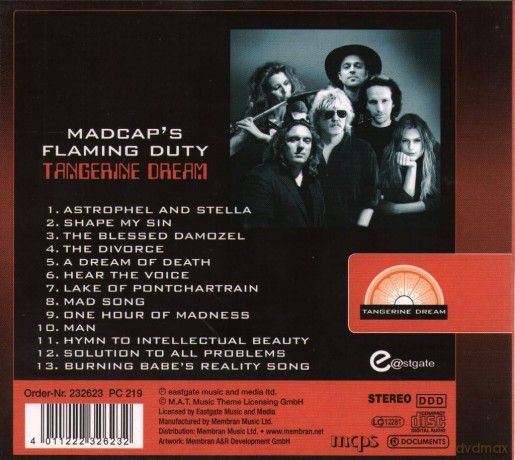 Tangerine Dream: Madcap's Flaming Duty [CD]