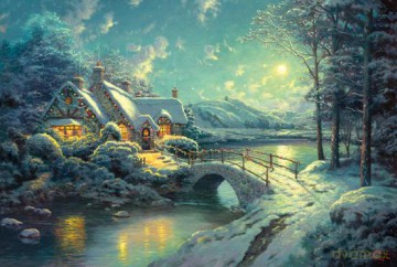 SCHMIDT SPIELE 500 EL. THOMAS KINKADE Święta w blasku księżyca [PUZZLE]