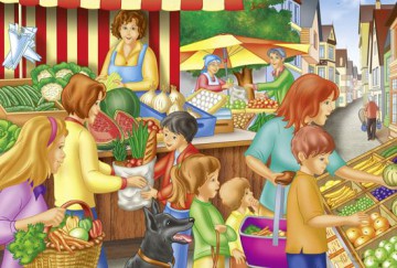 SCHMIDT SPIELE 60 El. Na targu [PUZZLE]