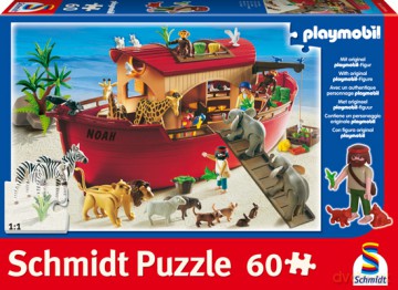 SCHMIDT SPIELE 60 El. Playmobil Arka Noego + figurka Playmobil [PUZZLE]