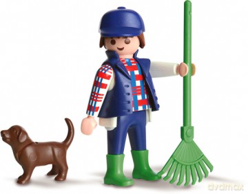 SCHMIDT SPIELE 60 EL. Playmobil Kolorowa farma + figurka Playmobil [PUZZLE]