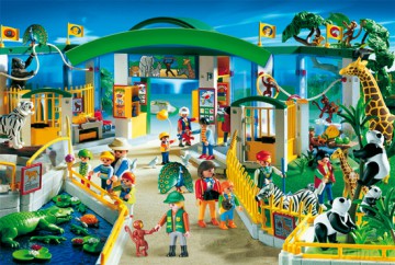 SCHMIDT SPIELE 60 EL. Playmobil ZOO + figurka Playmobil [PUZZLE]