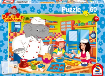 SCHMIDT SPIELE 60 El. Słoń Benjamin Piekarz [PUZZLE]