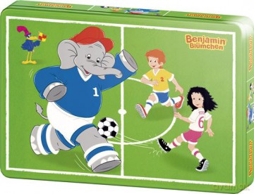 SCHMIDT SPIELE 60 El. w met. puszce - Słoń Benjamin Rozpoczęcie meczu [PUZZLE]