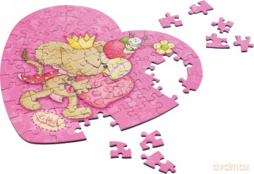 SCHMIDT SPIELE 77 EL. w metalowej puszce - Lillebi Serduszko - display [PUZZLE]