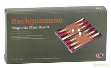 Backgammon magnetyczny 16,5 cm (1516) [GRA PLANSZOWA]