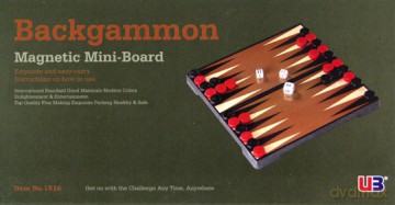 Backgammon magnetyczny 16,5 cm (1516) [GRA PLANSZOWA]