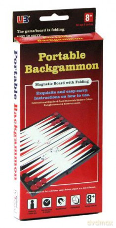 Backgammon magnetyczny 20 cm (1770) [GRA PLANSZOWA]
