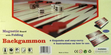 Backgammon magnetyczny 31 cm (4858) [GRA PLANSZOWA]