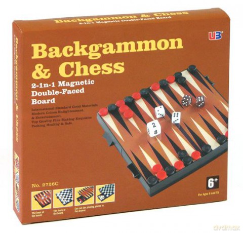 Zestaw Backgammon/Szachy magn. 16,5 cm (2726C) [GRA PLANSZOWA]