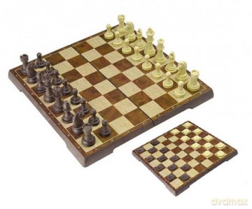 Zestaw gier magn. 2 w 1 brzoskwiniowy 31 cm (4856-C) [GRA PLANSZOWA]