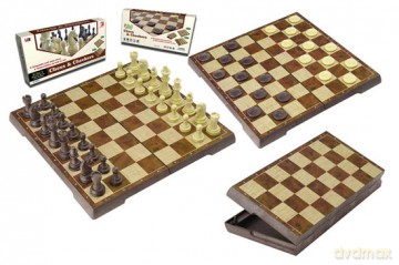 Zestaw gier magn. 2 w 1 brzoskwiniowy 31 cm (4856-C) [GRA PLANSZOWA]