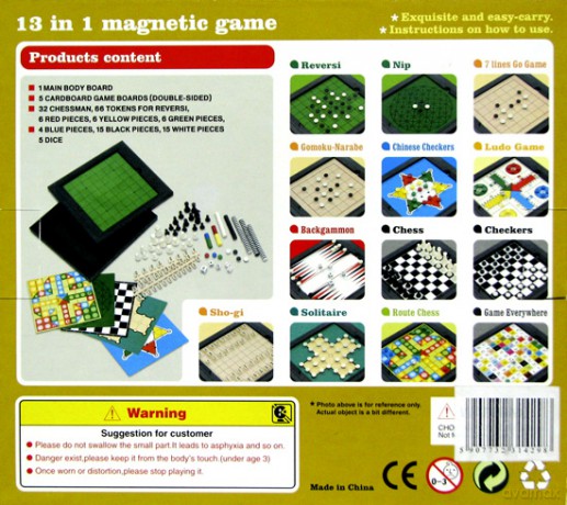 Zestaw gier magnetycznych 13 w 1 (7113H) [GRA PLANSZOWA]
