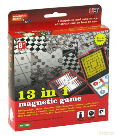 Zestaw gier magnetycznych 13 w 1 (7213H) [GRA PLANSZOWA]