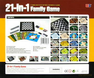 Zestaw gier magnetycznych 21 w 1 (7021H) [GRA PLANSZOWA]