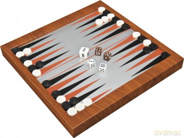 Zestaw Szachy/Backgammon/Warcaby 25,5 cm (6102) [GRA PLANSZOWA]