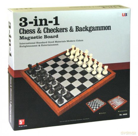 Zestaw Szachy/Backgammon/Warcaby 33 cm (6202) [GRA PLANSZOWA]