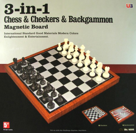 Zestaw Szachy/Backgammon/Warcaby 33 cm (6202) [GRA PLANSZOWA]