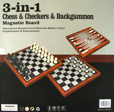 Zestaw Szachy/Backgammon/Warcaby 33 cm (6202) [GRA PLANSZOWA]